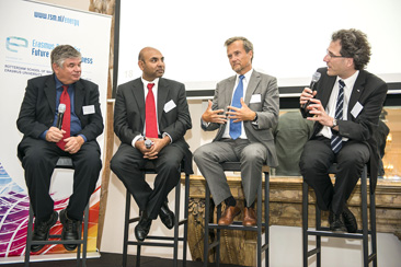 Panel  Session 2 -  L to R Prof Oren, Prof Gupta, Dr Schlesinger and Dr Kreusel